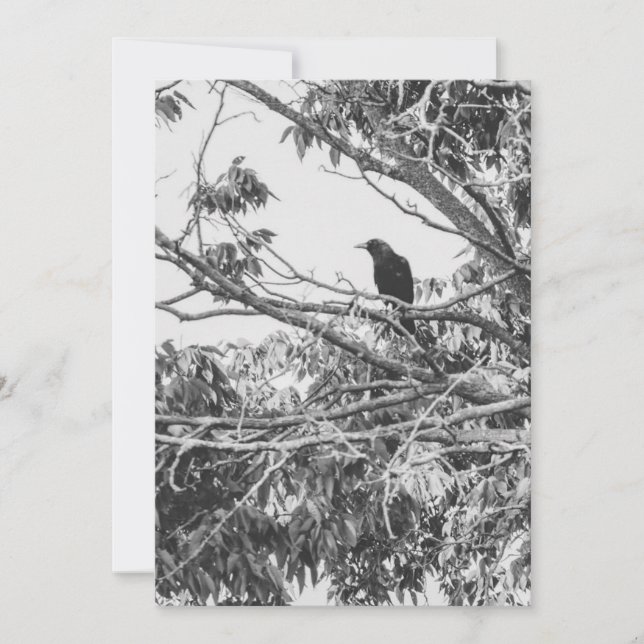 Cartes Pour Fêtes Annuelles art gothique américain stylisé à contraste élevé (Devant)