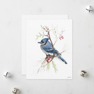 Cartes Pour Fêtes Annuelles Art Jay bleu vacances