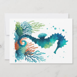 Cartes Pour Fêtes Annuelles art marin/de plage/côtier hippique