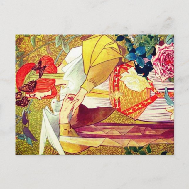 Cartes Pour Fêtes Annuelles Art Nouveau (Devant)