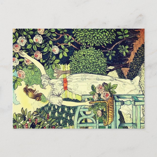 Cartes Pour Fêtes Annuelles Art Nouveau (Devant)