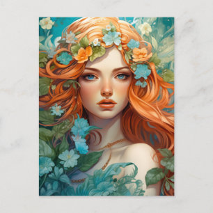 Cartes Pour Fêtes Annuelles Art Nouveau Aos sí Fairy