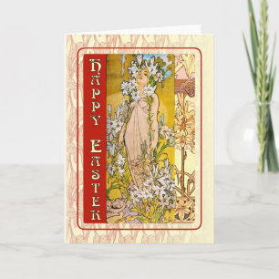 Cartes Pour Fêtes Annuelles Art Nouveau Joyeuses Pâques