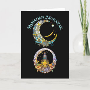 Cartes Pour Fêtes Annuelles Art nouveau Ramadan Lune et Lanterne