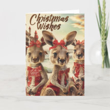 Art numérique de Noël Baby Kangaroo