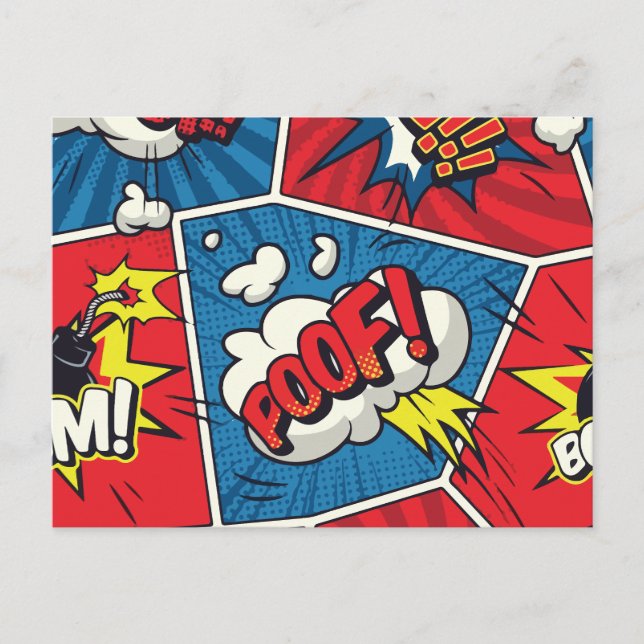 Cartes Pour Fêtes Annuelles Art Pop moderne (Devant)