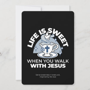 Cartes Pour Fêtes Annuelles Art Vivant Fidèle - Teacup avec Croix et Dove