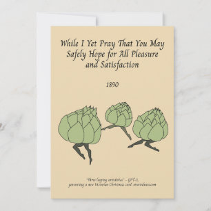 Cartes Pour Fêtes Annuelles Artichauts à l'avant-garde Fête victorienne généré