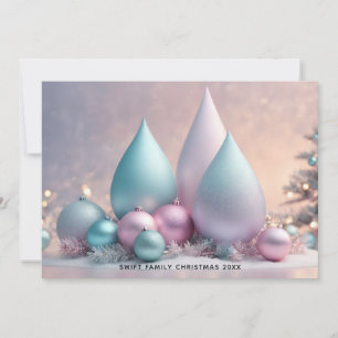 Cartes Pour Fêtes Annuelles Artistère numérique de Noël 3d Couleurs pastel dou