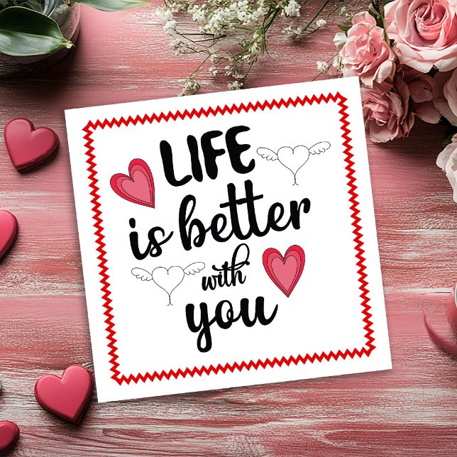 Cartes Pour Fêtes Annuelles Artistic Hand Drawing Valentine Card for Wife (Artistic Hand Drawing Valentine Card for Wife)