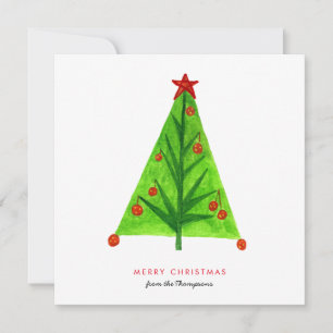 Cartes Pour Fêtes Annuelles Artsy de Noël Style contemporain