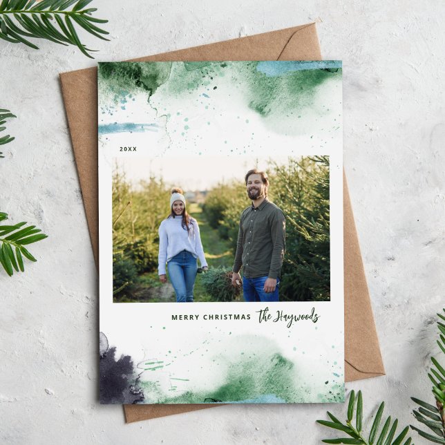 Cartes Pour Fêtes Annuelles Artsy Joyeux Noël 3 Photo (Créateur téléchargé)