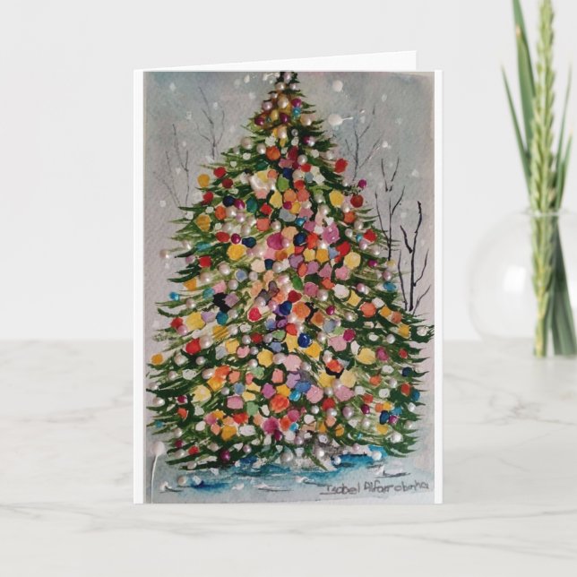 CARTES POUR FÊTES ANNUELLES ARVORE DE NATAL (Devant)