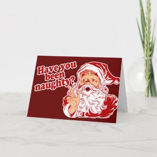 Cartes Pour Fêtes Annuelles As-Tu Été Mauvaise ?