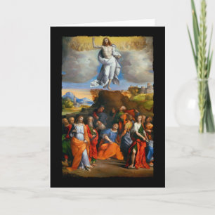 Cartes Pour Fêtes Annuelles Ascension en nuages d'or