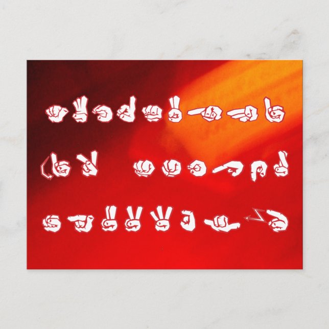 Cartes Pour Fêtes Annuelles ASL aucun L rouge pour Noël (Devant)