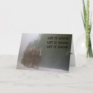 CARTES POUR FÊTES ANNUELLES ASSASSINAGE À TRAVERS LA NEIGE