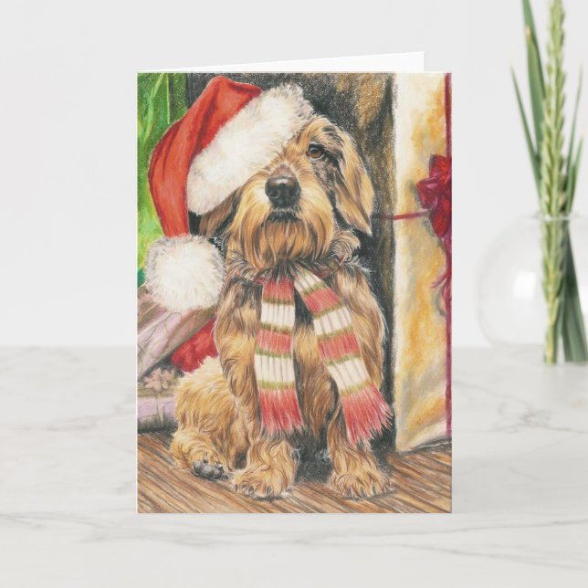 Cartes Pour Fêtes Annuelles Assistant père Noël (Devant)