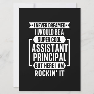 Cartes Pour Fêtes Annuelles Assistant principal Funny Appréciation School