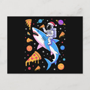 Cartes Pour Fêtes Annuelles Astronaute de Noël Requin Pizza Espace Planètes Xm