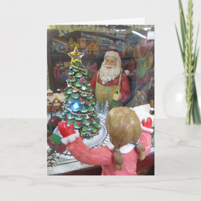 Cartes Pour Fêtes Annuelles Atelier père Noël (Devant)