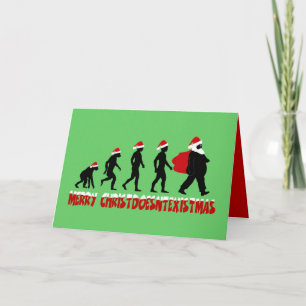 Cartes Pour Fêtes Annuelles Athiest Christmas