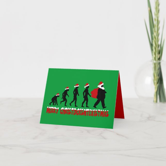 Cartes Pour Fêtes Annuelles Athiest Christmas (Devant)