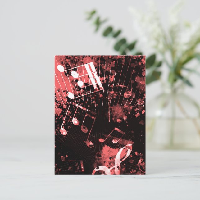 Cartes Pour Fêtes Annuelles Atmosphère Musicale 4 (Debout devant)