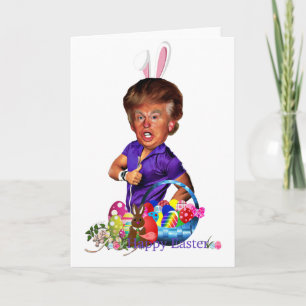 Cartes Pour Fêtes Annuelles atout de lapin de Pâques