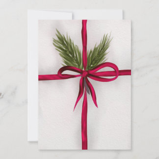 Cartes Pour Fêtes Annuelles Attaché avec un ruban