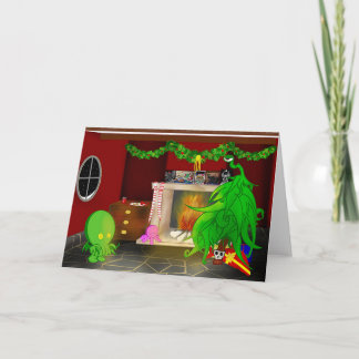 Cartes Pour Fêtes Annuelles Attente le vieil