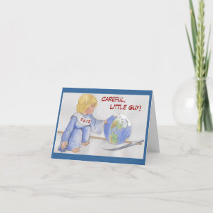 Cartes Pour Fêtes Annuelles Attention, Petit Guy !