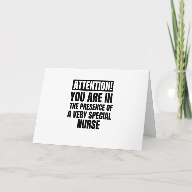 Cartes Pour Fêtes Annuelles Attention you are in the presnce of a very special (Devant)