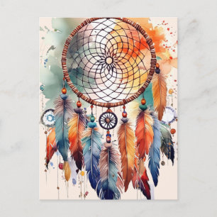 Cartes Pour Fêtes Annuelles Attrape rêve aux 8 plumes