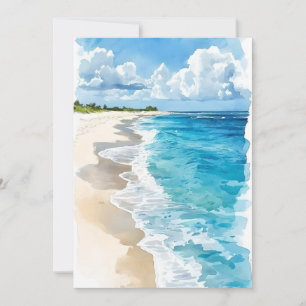Cartes Pour Fêtes Annuelles Au Bord De La Rive En Aquarelles