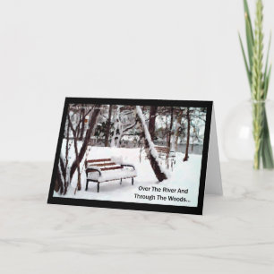 Cartes Pour Fêtes Annuelles Au-dessus de la rivière….