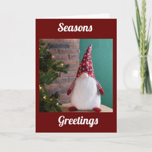CARTES POUR FÊTES ANNUELLES AUCUN ENDROIT COMME "GNOME" POUR LES VACANCES