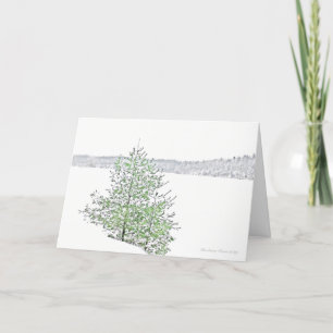 Cartes Pour Fêtes Annuelles Aucun Flocon de neige ne tombe jamais dans le mauv