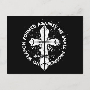 Cartes Pour Fêtes Annuelles Aucune arme formée contre moi ne prospérera la foi