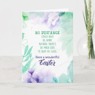 Cartes Pour Fêtes Annuelles Aucune distance n'a pu nous garder Pâques distante