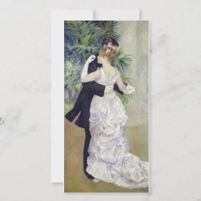 Cartes Pour Fêtes Annuelles Auguste Renoir - Danse En Ville (Devant)