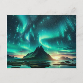 Cartes Pour Fêtes Annuelles Aurora boreal 