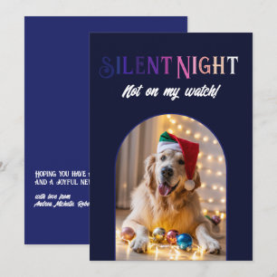 Cartes Pour Fêtes Annuelles Aurora Glow Funky Animal Chien de Noël Photo