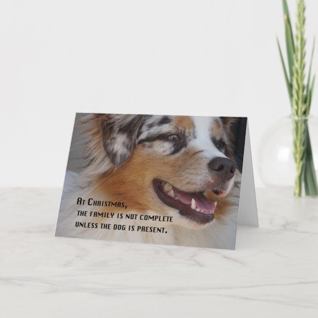 Cartes Pour Fêtes Annuelles Aussie présente (Devant)