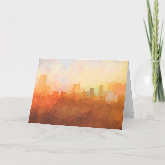 Cartes Pour Fêtes Annuelles AUSTIN, TEXAS SKYLINE-In the Clouds-Greeting Card (Devant)