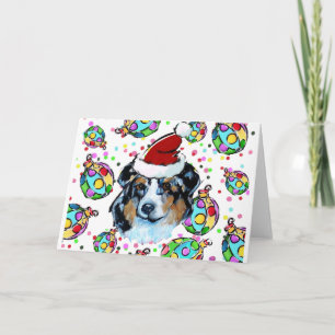 CARTES POUR FÊTES ANNUELLES AUSTRALIAN SHEPHERD