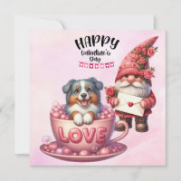 Australian Shepherd. Chien chiot pour la Saint-Val