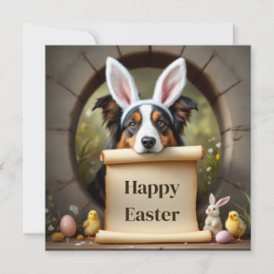Cartes Pour Fêtes Annuelles Australian Shepherd dog et le message