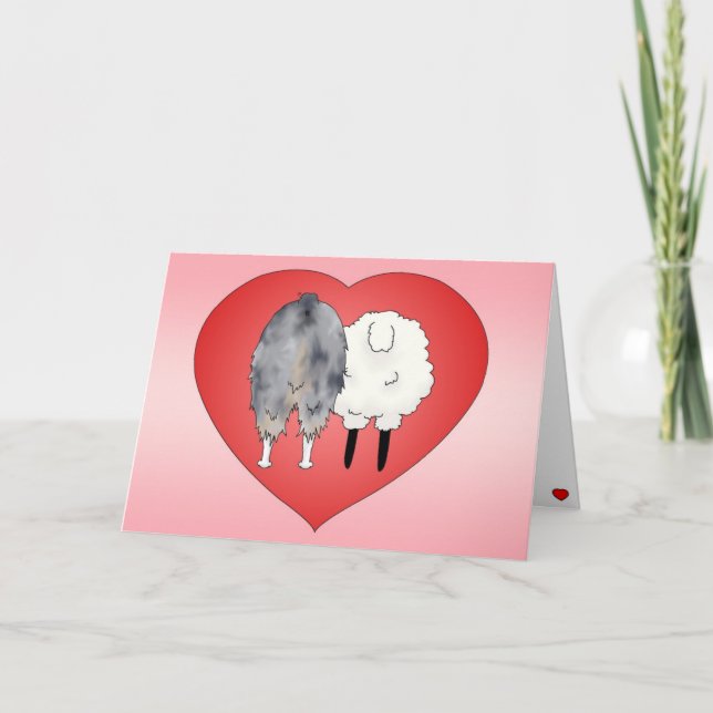 Cartes Pour Fêtes Annuelles Australian Shepherd Valentine's Day (Devant)