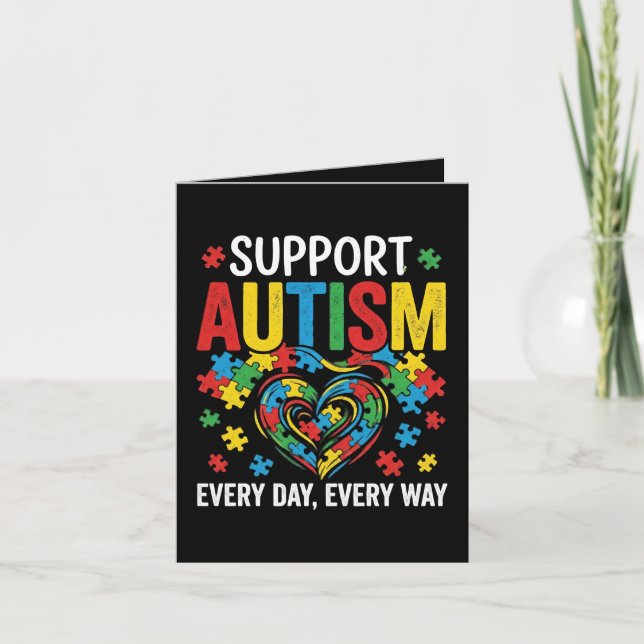 Cartes Pour Fêtes Annuelles Autism awareness (Devant)